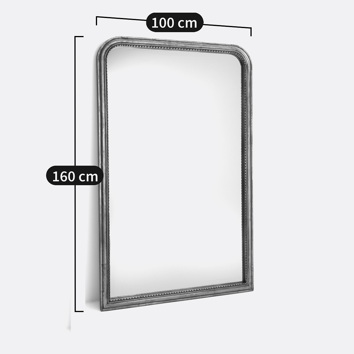 Afsan 100 X 160cm Solid Mango Wood Mirror aged gold-coloured, LA REDOUTE INTERIEURS