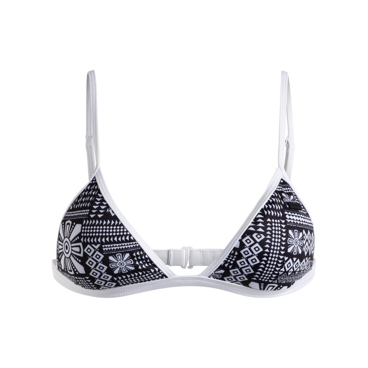 Haut de maillot de bain à couvrance échancrée MINERAL. noir anthracite morockin vibes swim, ROXY