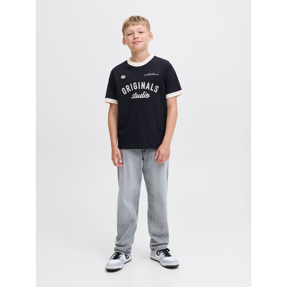 Jean Coupe Décontractée grey denim, JACK & JONES JUNIOR