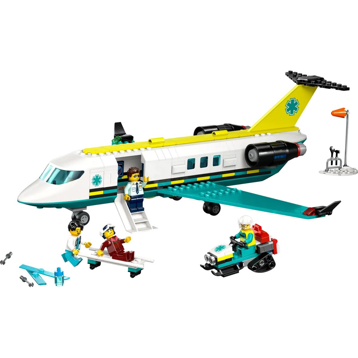 LEGO City - Ambulance de Secours Aérienne 60465 : Aventures de Sauvetage multicolore, LEGO