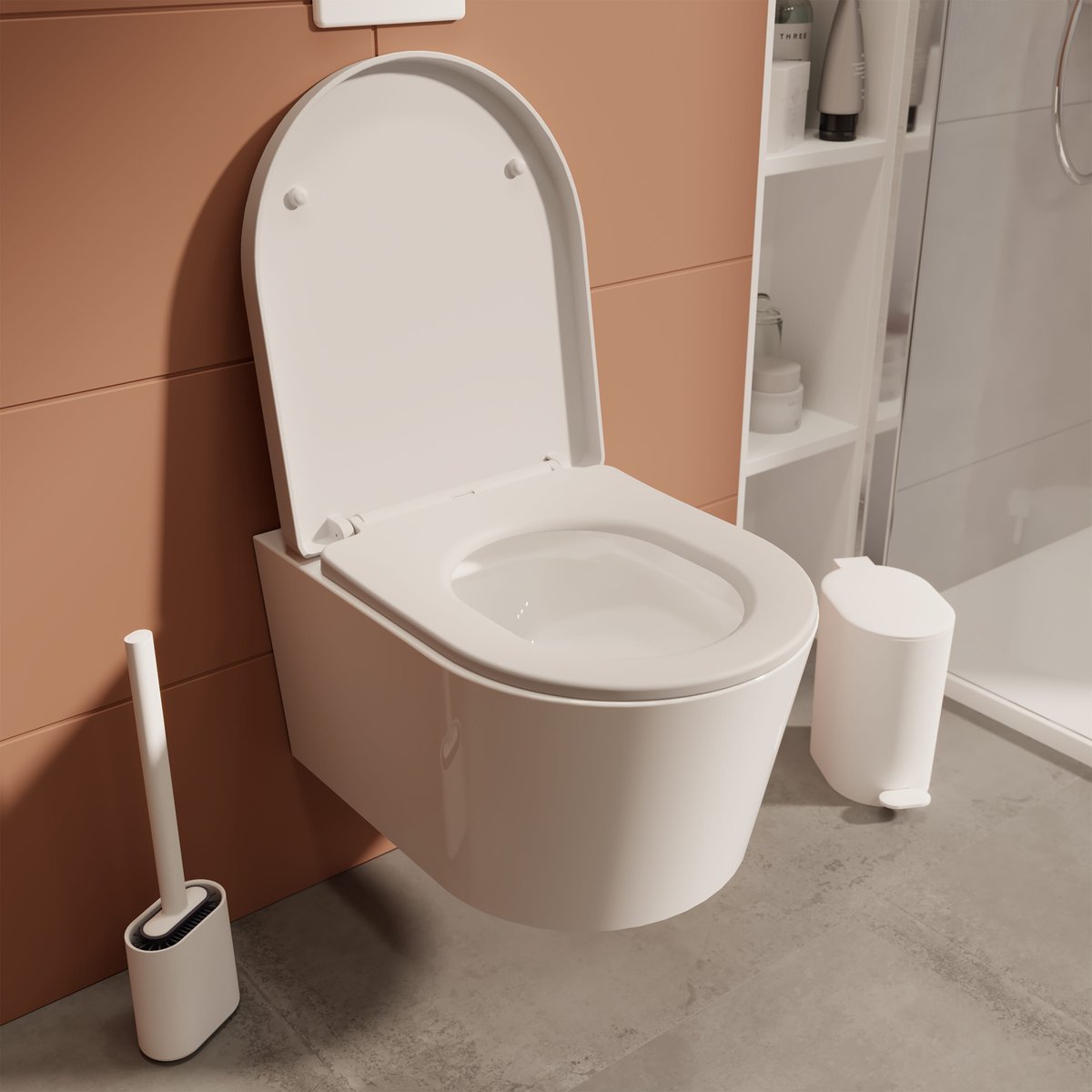 Abattant WC en polypropylène, EASY blanc, SENSEA