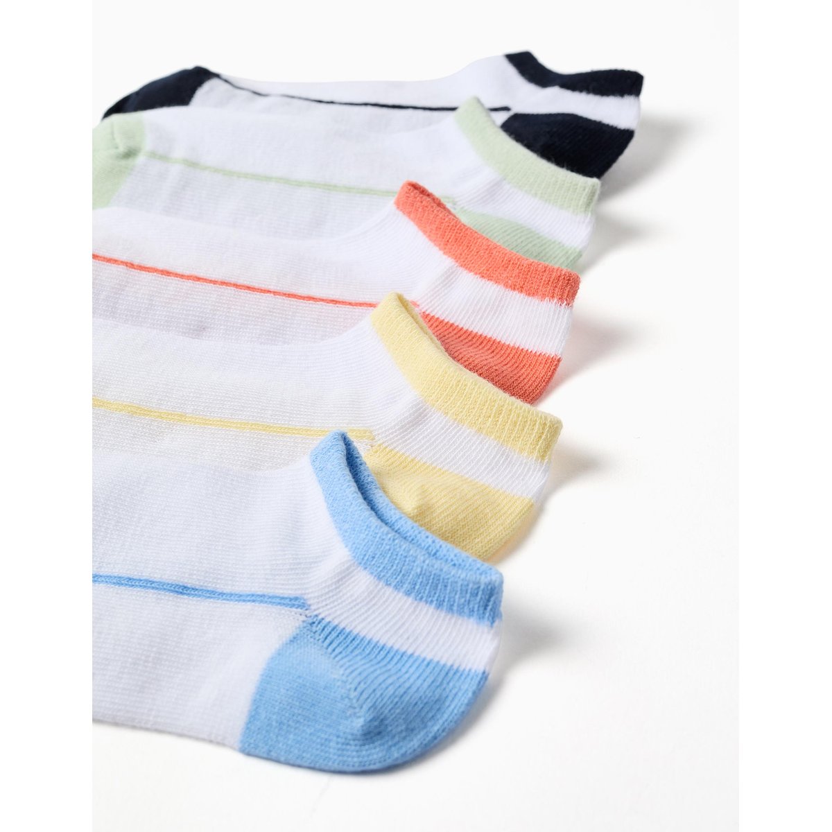 5 paires de socquettes avec détails contrastés multicolore, ZIPPY