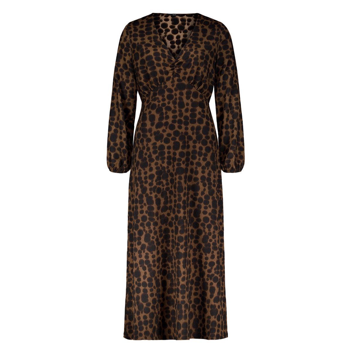 Robe en jersey à imprimé brown/black, ZERO