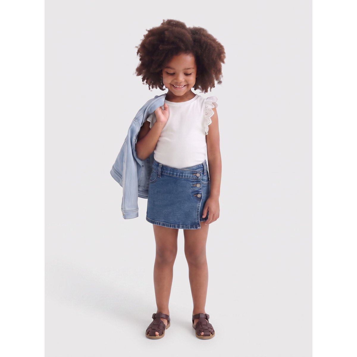 Jupe En Denim medium blue denim, KIDS ONLY