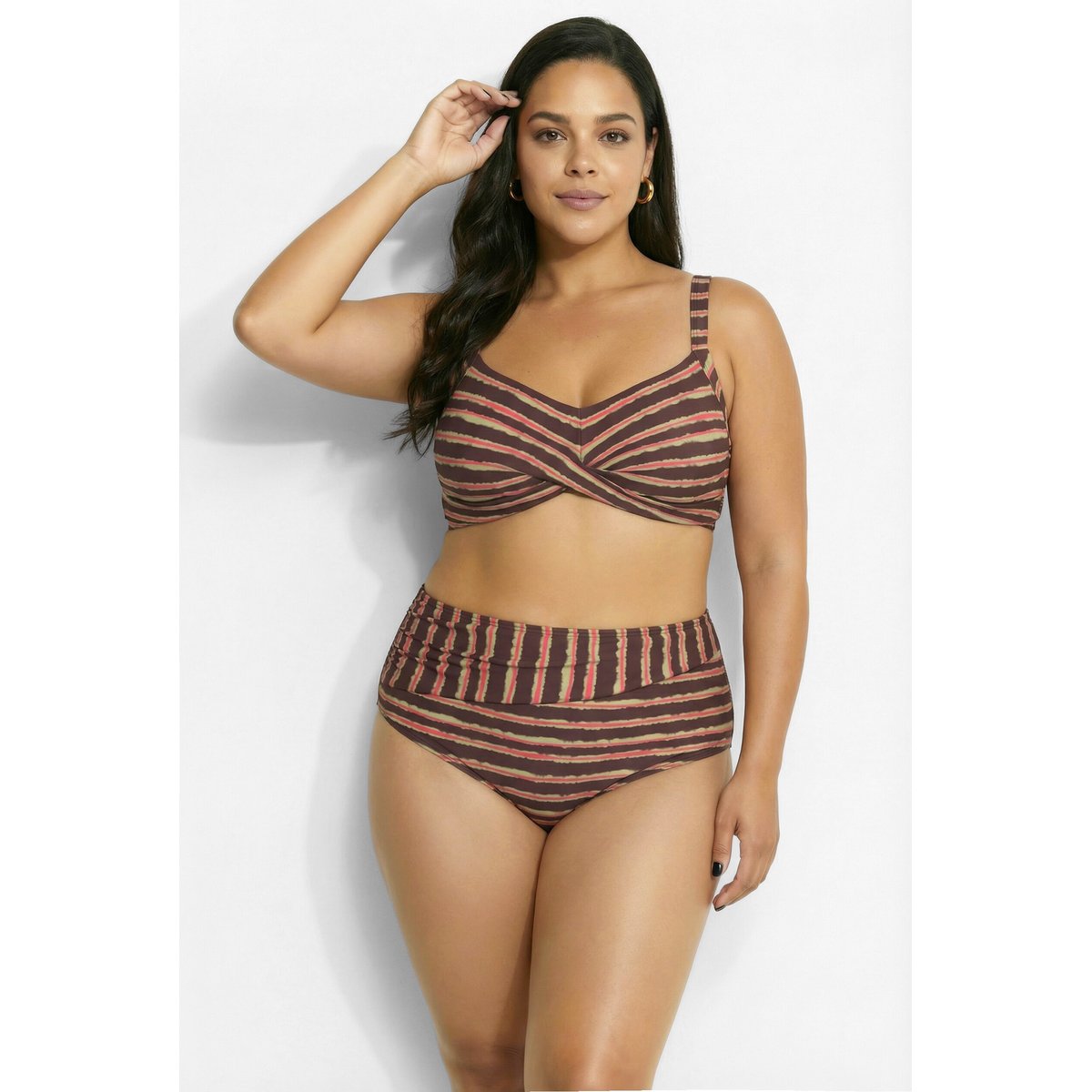 Bikini avec bonnets souples brun rougeâtre, ULLA POPKEN