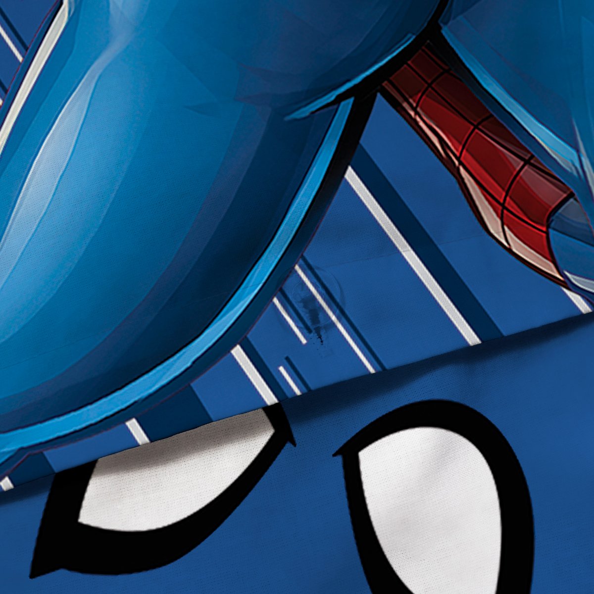 Parure de lit imprimée 100% coton, TRUE HERO bleu, SPIDER-MAN
