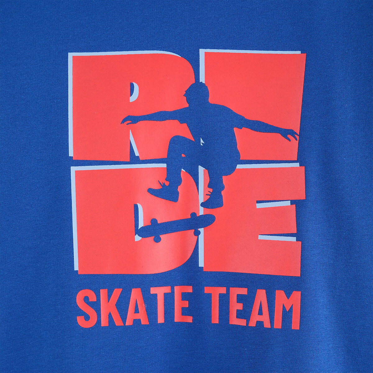 Pijama de felpa, con motivos de skate azul/azul marino, LA REDOUTE COLLECTIONS
