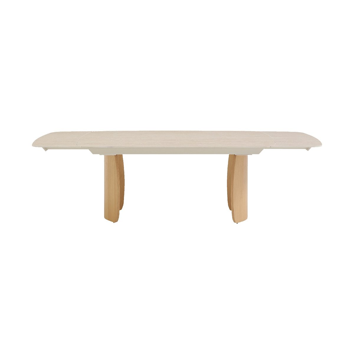 Table à manger chêne BIANCA beige, HABITAT