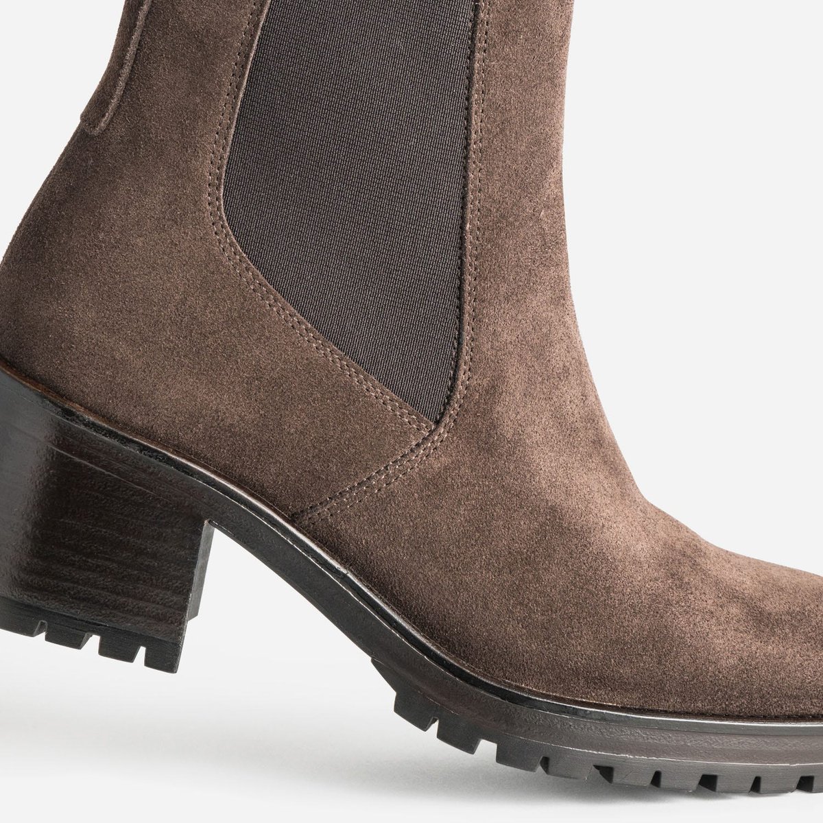 Boots À Talon en cuir NIL chocolat, ERAM