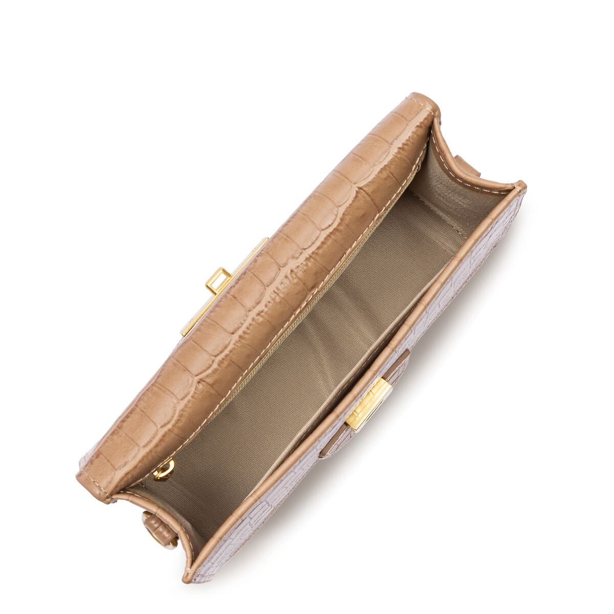Sac trotteur cuir EXOTIC ILY sable, LANCASTER