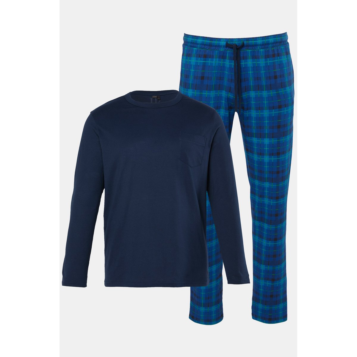 Pyjama deux pièces (t-shirt manches longues bleu roi, JP1880