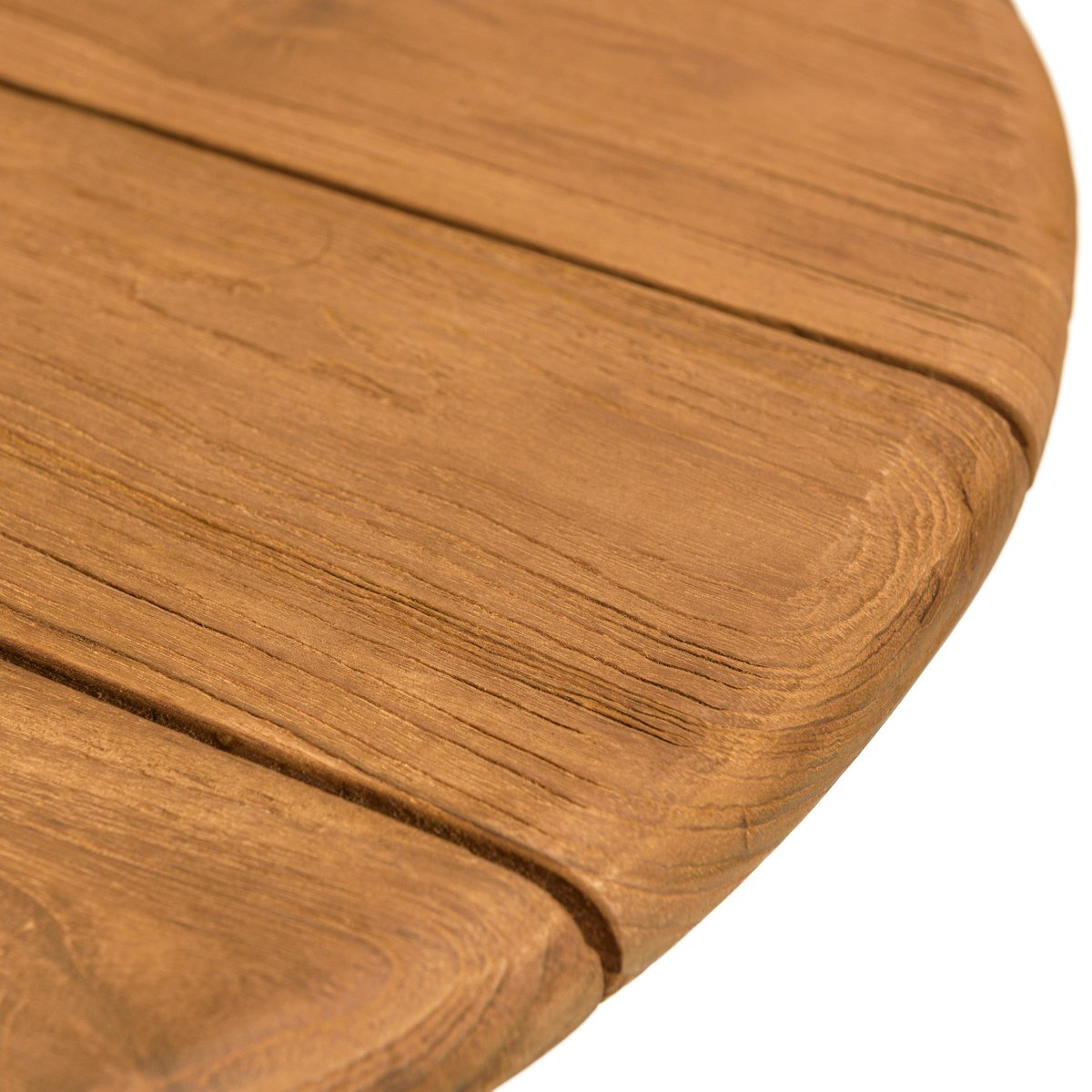 Table de jardin ronde 70 cm en teck recyclé ORIA bois naturel, PIER IMPORT