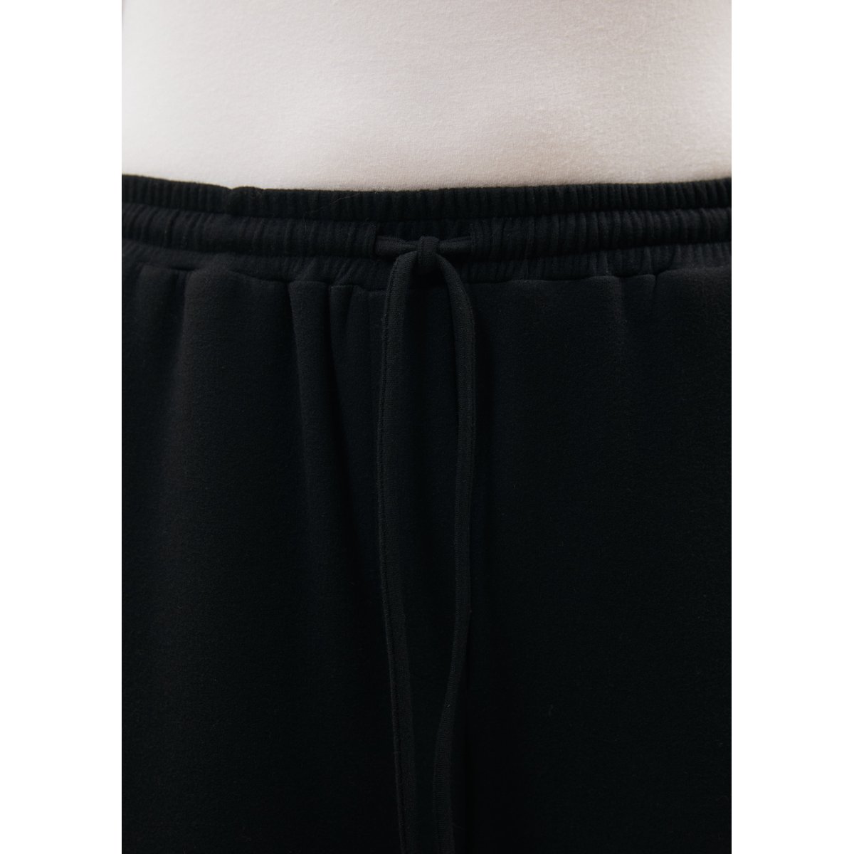 Pantalon large taille élastiquée noir, HUMILITY