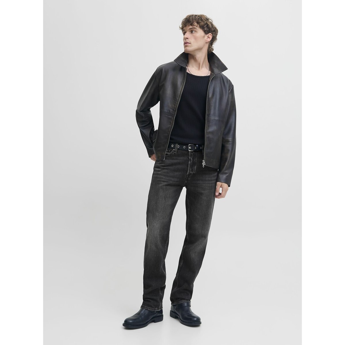 Jean ample Chris grey denim, JACK & JONES