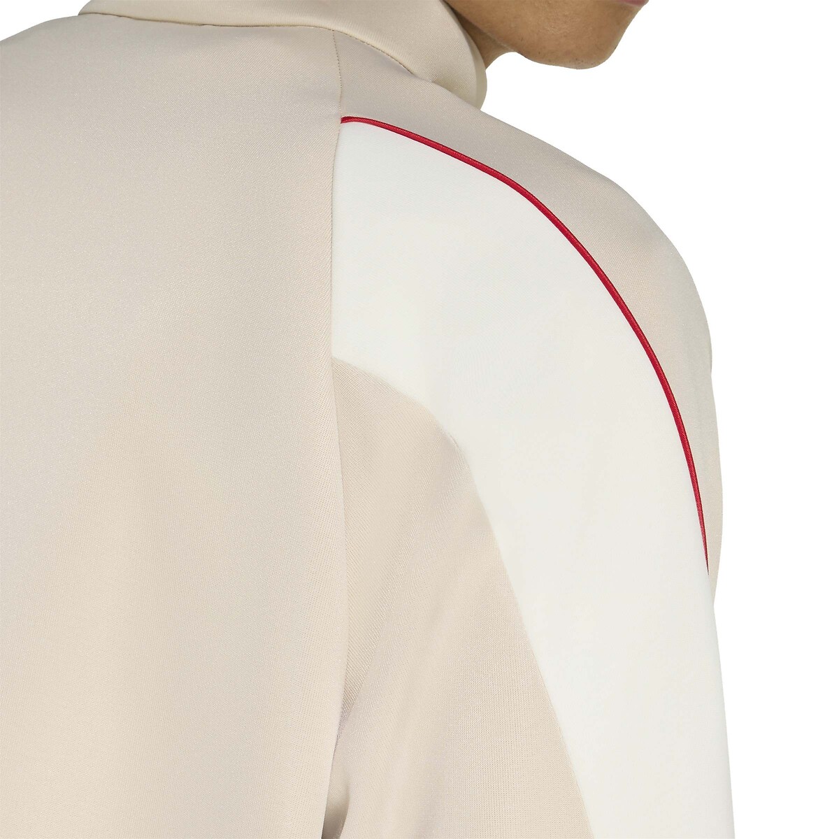 Sweat zippé col montant graphique beige, ADIDAS SPORTSWEAR