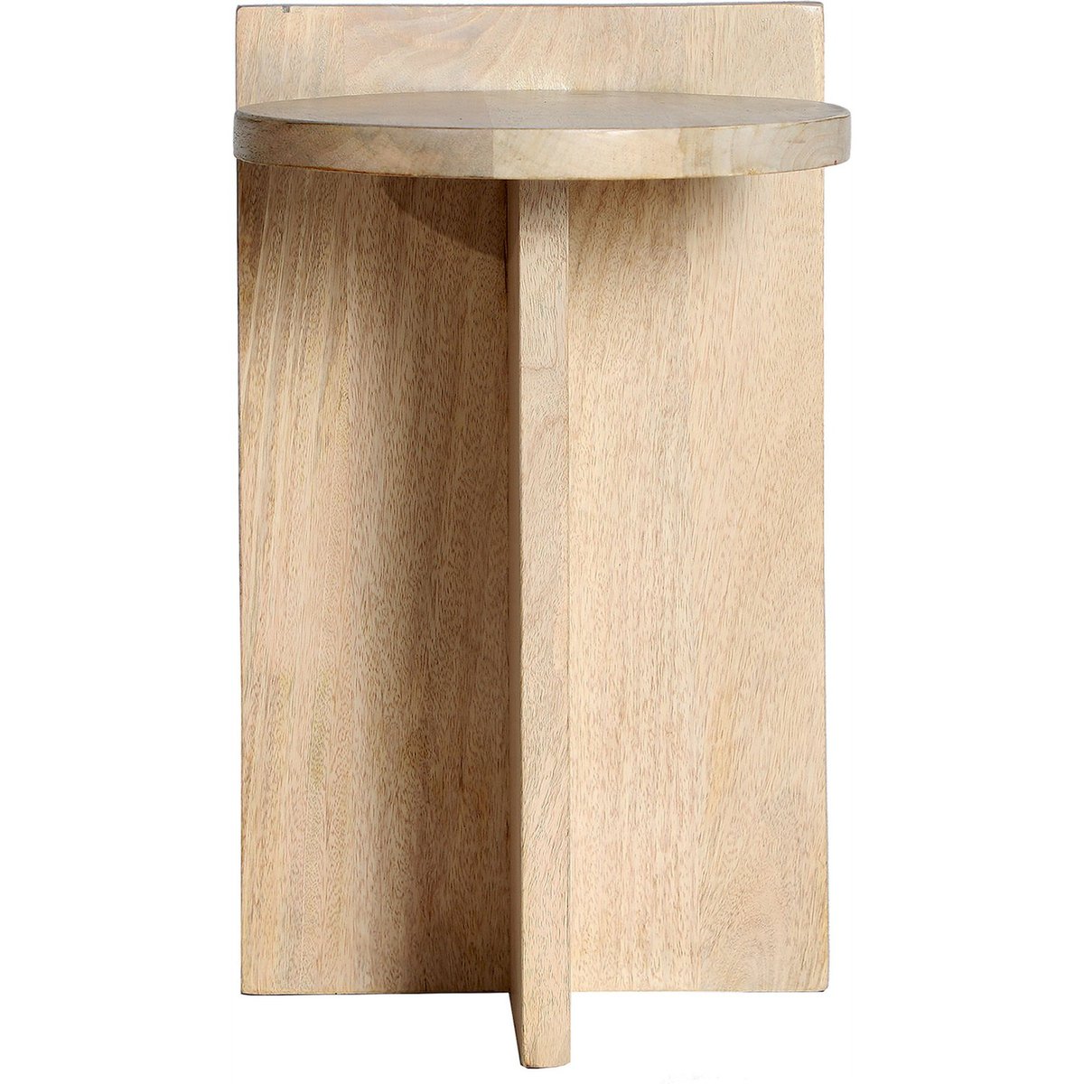Table d'appoint en bois de manguier bois naturel clair, RECOLLECTION