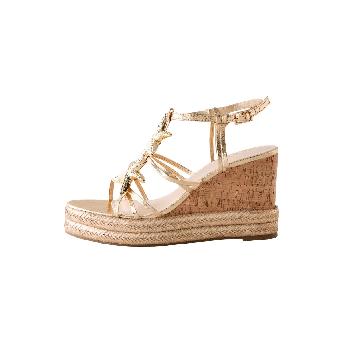 Chaussures compensées breloque étoile de mer doré, NEXT