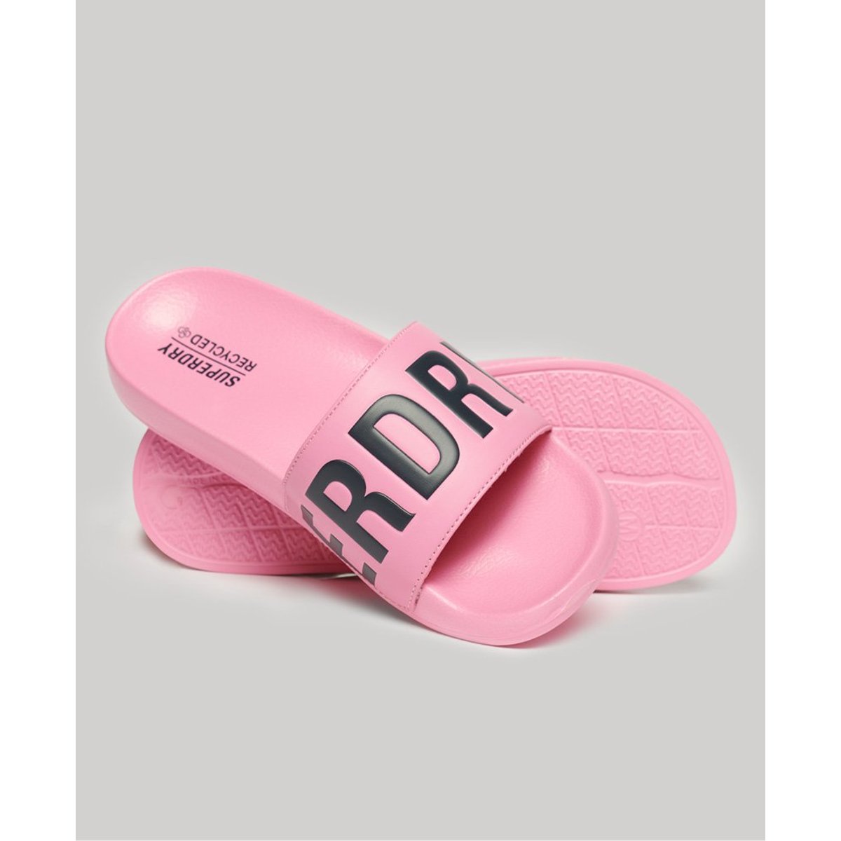 Claquettes de piscine véganes Code Core rose marne/bleu marine éclipse, SUPERDRY