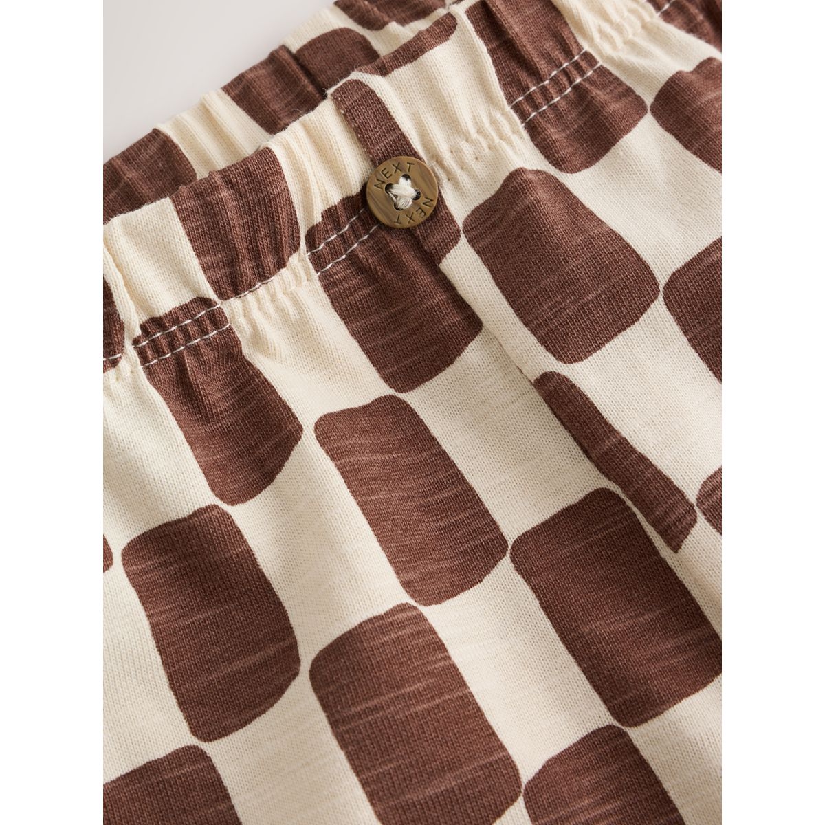 Ensemble haut et legging pour bébé ours à damier marron, NEXT