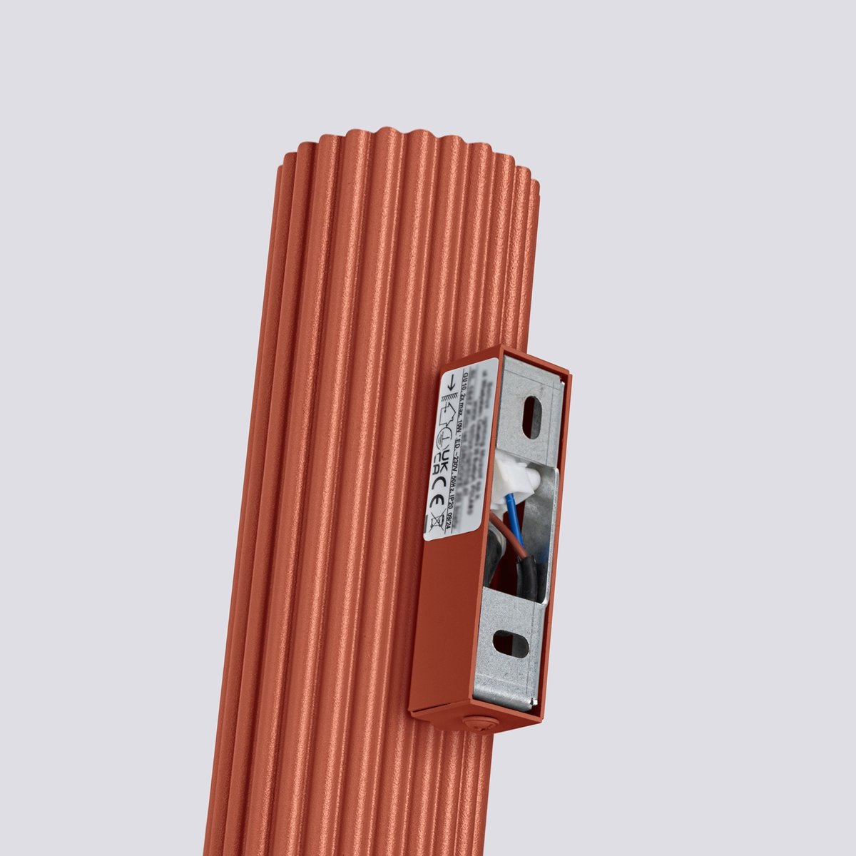 Applique Aluminium Ocre Rouge GU10 2 Karbon 20 rouge, EDEN