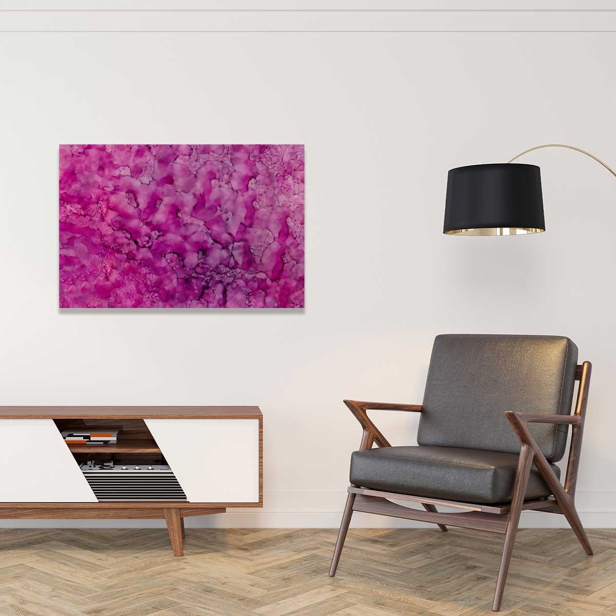 Tableau fuchsia tableau alu dibond, HEXOA