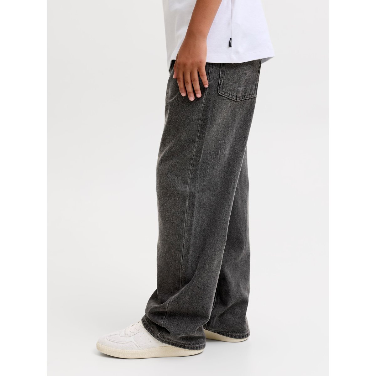 Jean Baggy Fit black denim, JACK & JONES JUNIOR