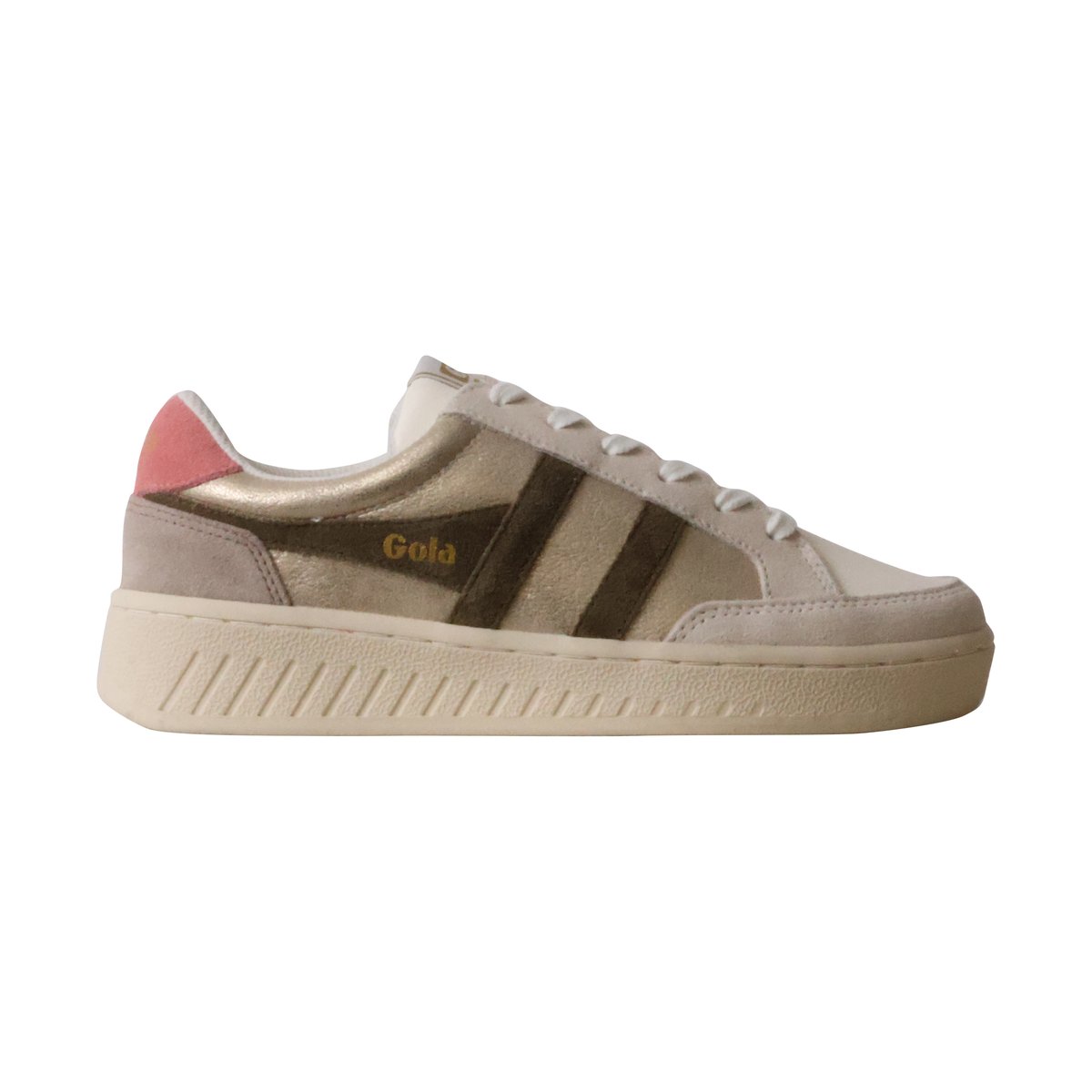 Baskets Superslam Blaze or/kaki/rose corail, GOLA