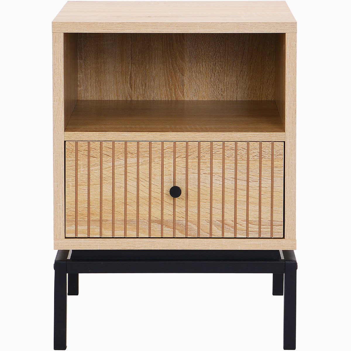 Table de chevet 1 tiroir - TALIA effet bois, HOMIFAB