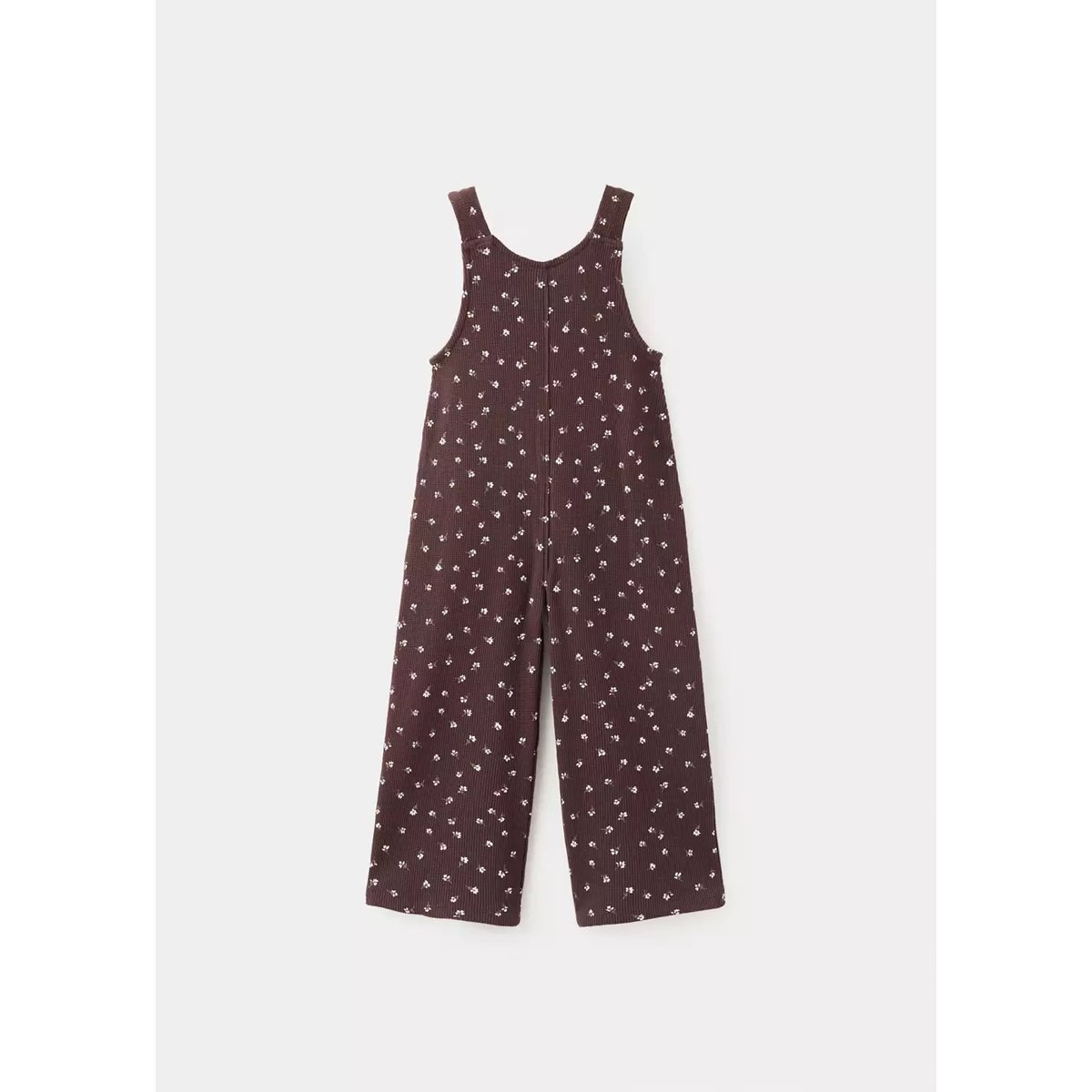 Combinaison coton florale chocolat, MANGO BABY