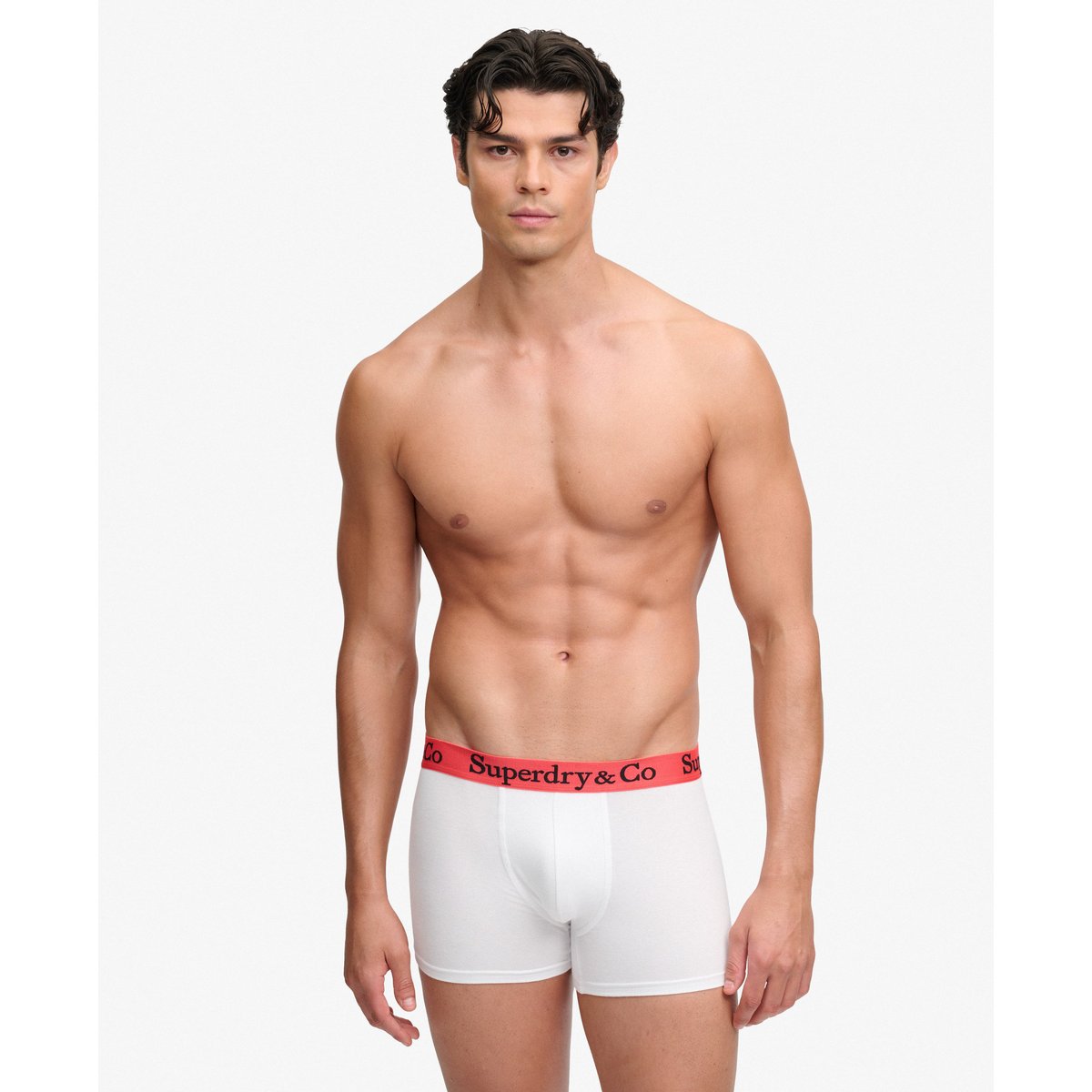 Lot de 3 Boxers & Co Coupe Classique noir/gris anthracite/optique, SUPERDRY