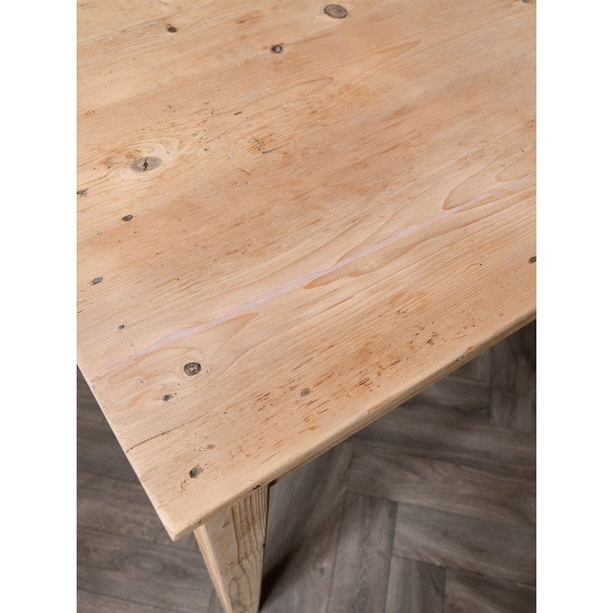 Table à manger de ferme en bois Romy N°1464 - Bon état bois clair, DEBONGOUT