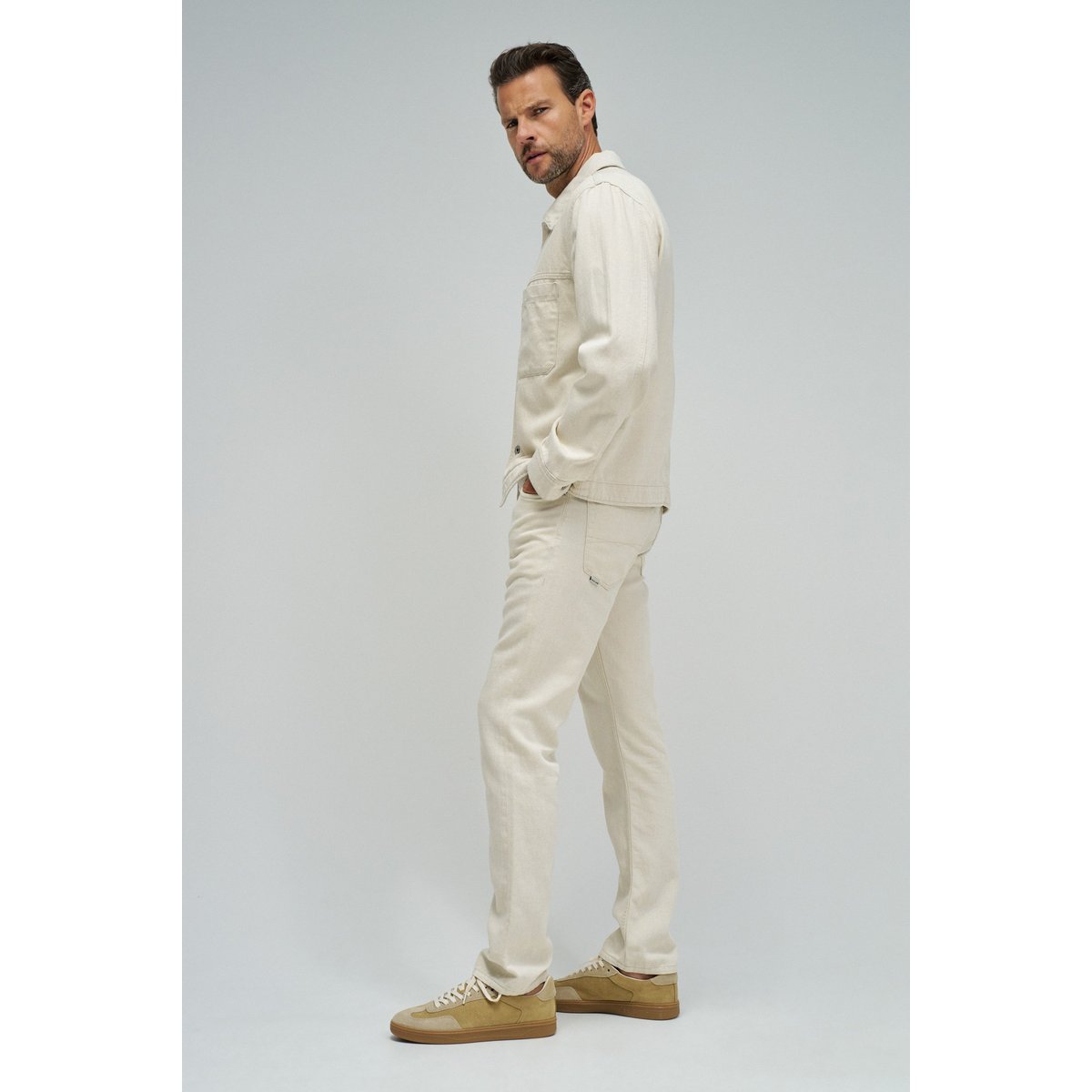 SURCHEMISE EN LIN beige, SALSA JEANS