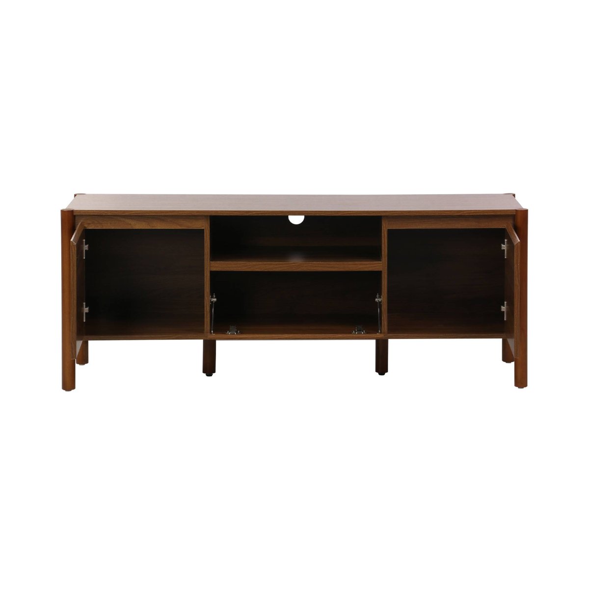 Meuble TV décor bois 2 portes 1 tiroir 140cm HARMONY naturel, SWEEEK