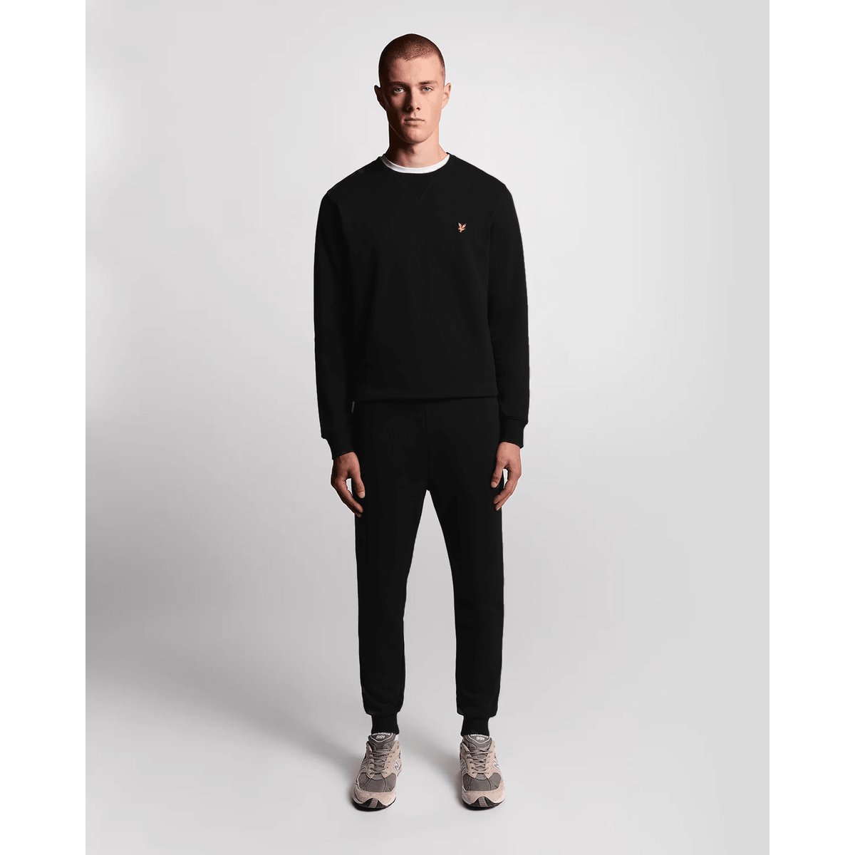 Pantalon de Jogging coupe skinny en coton noir jais, LYLE & SCOTT