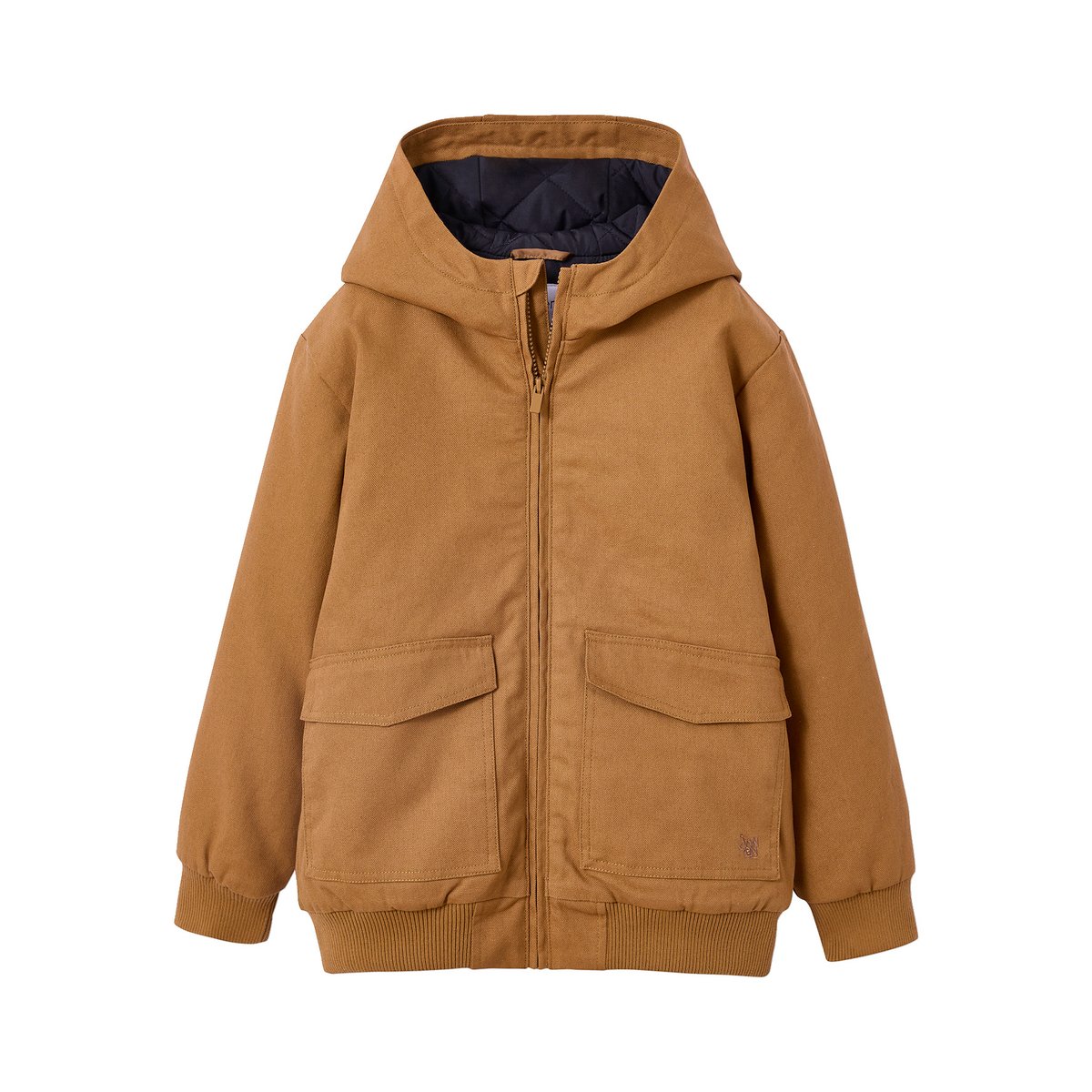 Blouson en toile caramel, JONEN