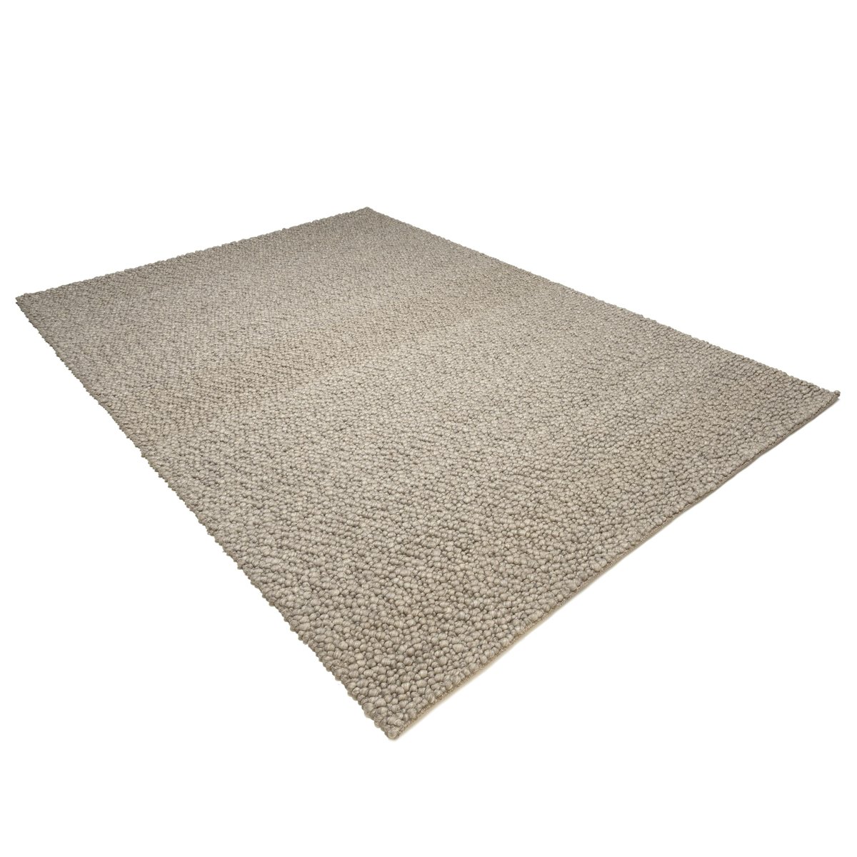 Tapis rectangulaire 200 x 290 cm laine bouclettes taupe taupe, PIER IMPORT