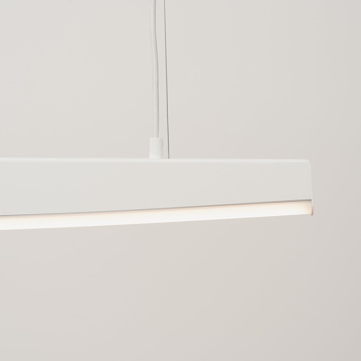 Suspension Acier Blanc LED 1 Jorun blanc, EDEN
