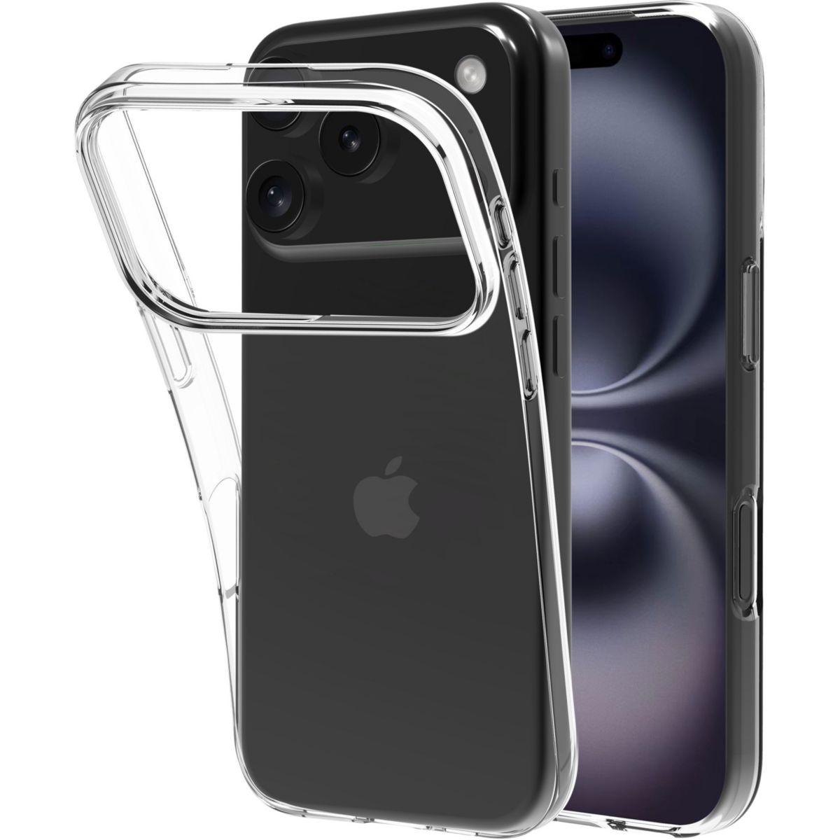 Pack iPhone 17 Pro coque + verre trempé X2 couleur unique, ESSENTIEL B