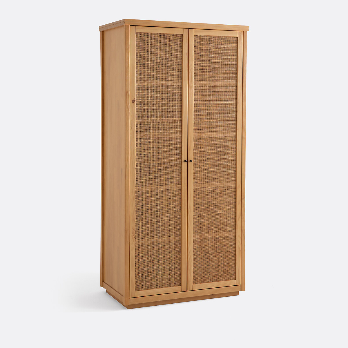 Armoire 2 portes pin massif et cannage, Gabin naturel, LA REDOUTE INTERIEURS