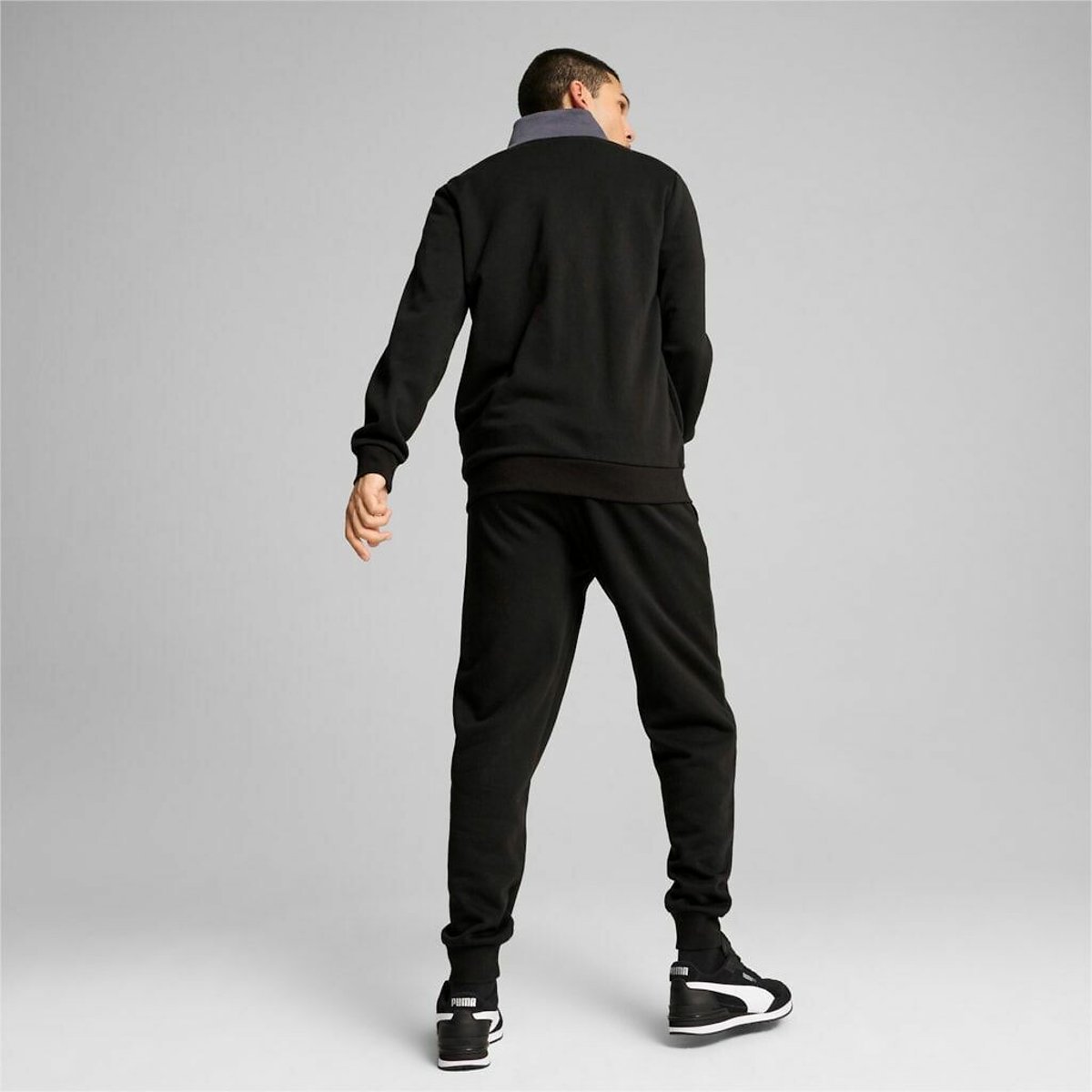 Ensemble de jogging petit logo en molleton noir, PUMA