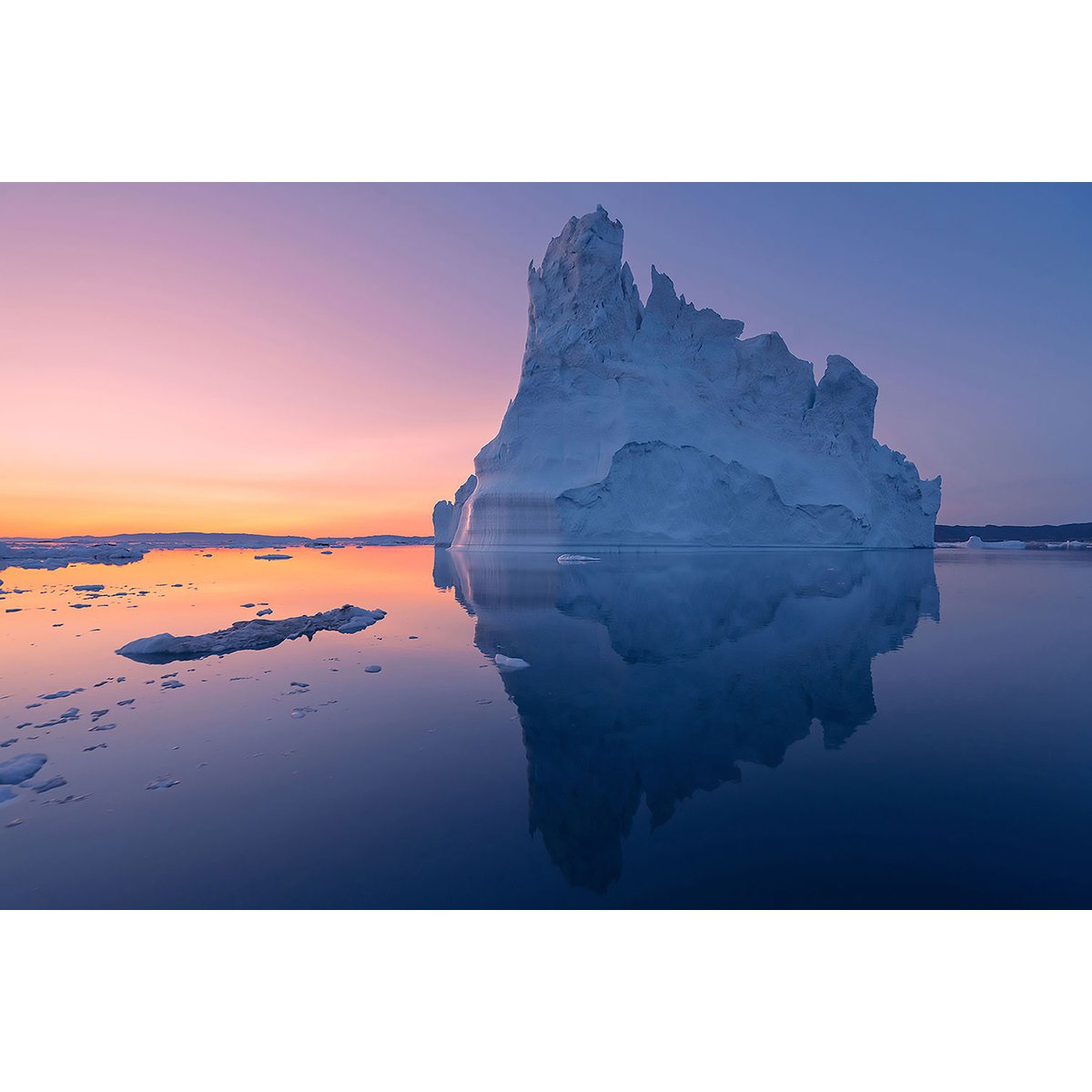 Tableau iceberg disco tableau alu dibond, HEXOA