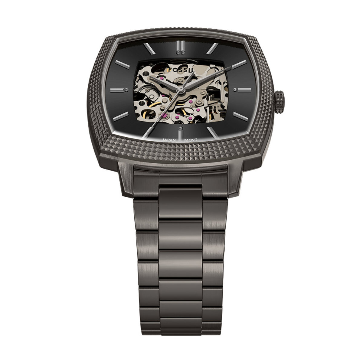 Montre Analogique MACHINE LUXE gun métal noir gun métal, FOSSIL