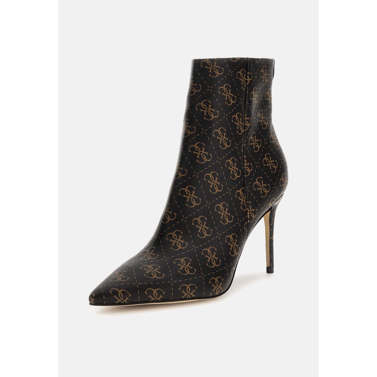 Bottine Ankle-Boot Richer Logo 4G marron, GUESS