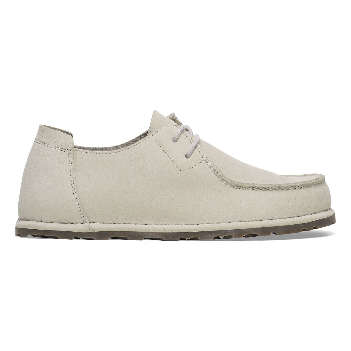Derbies en cuir suédé UTTI LACE blanc cassé, BIRKENSTOCK