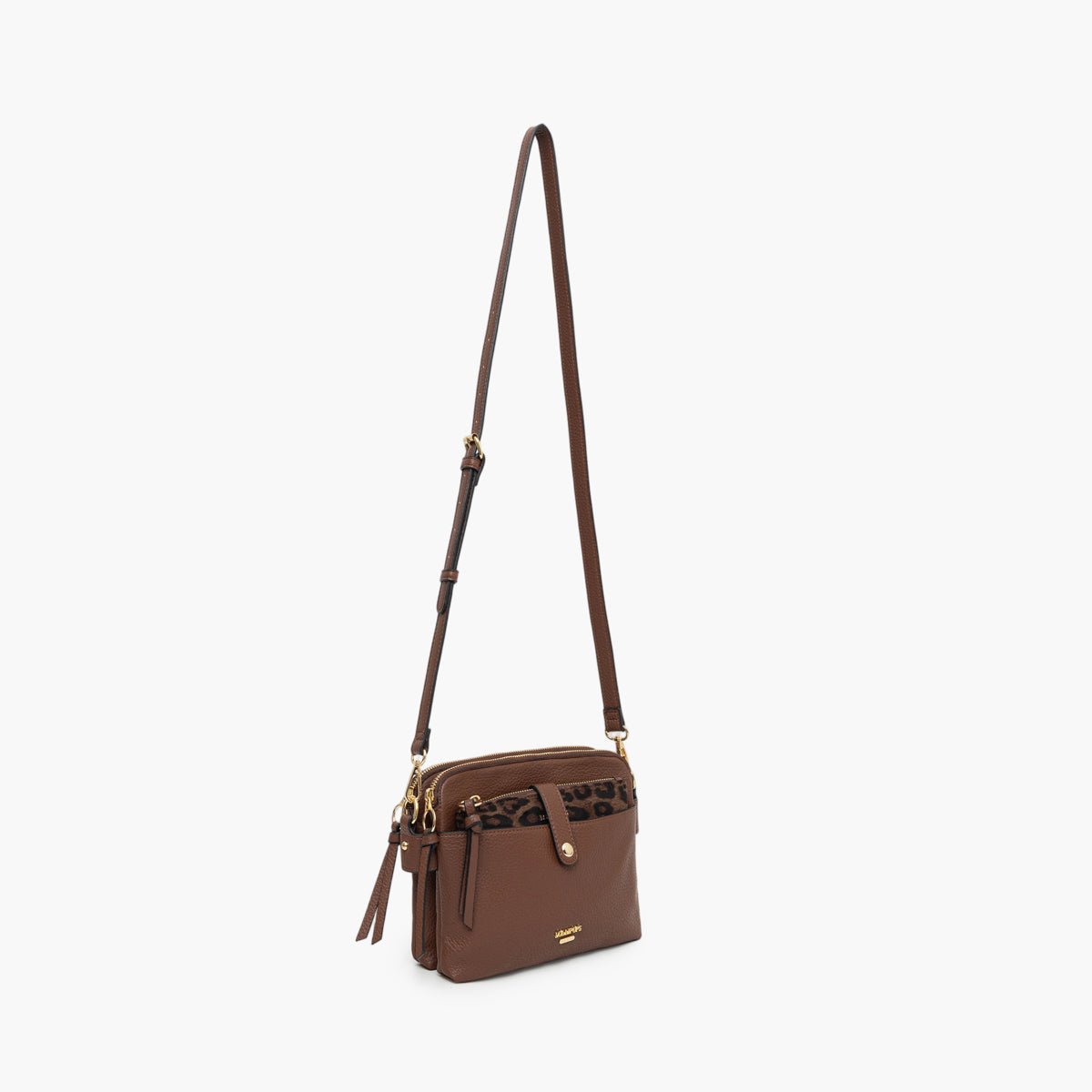 Sac multi poches  Tim cognac,doré, LOLLIPOPS
