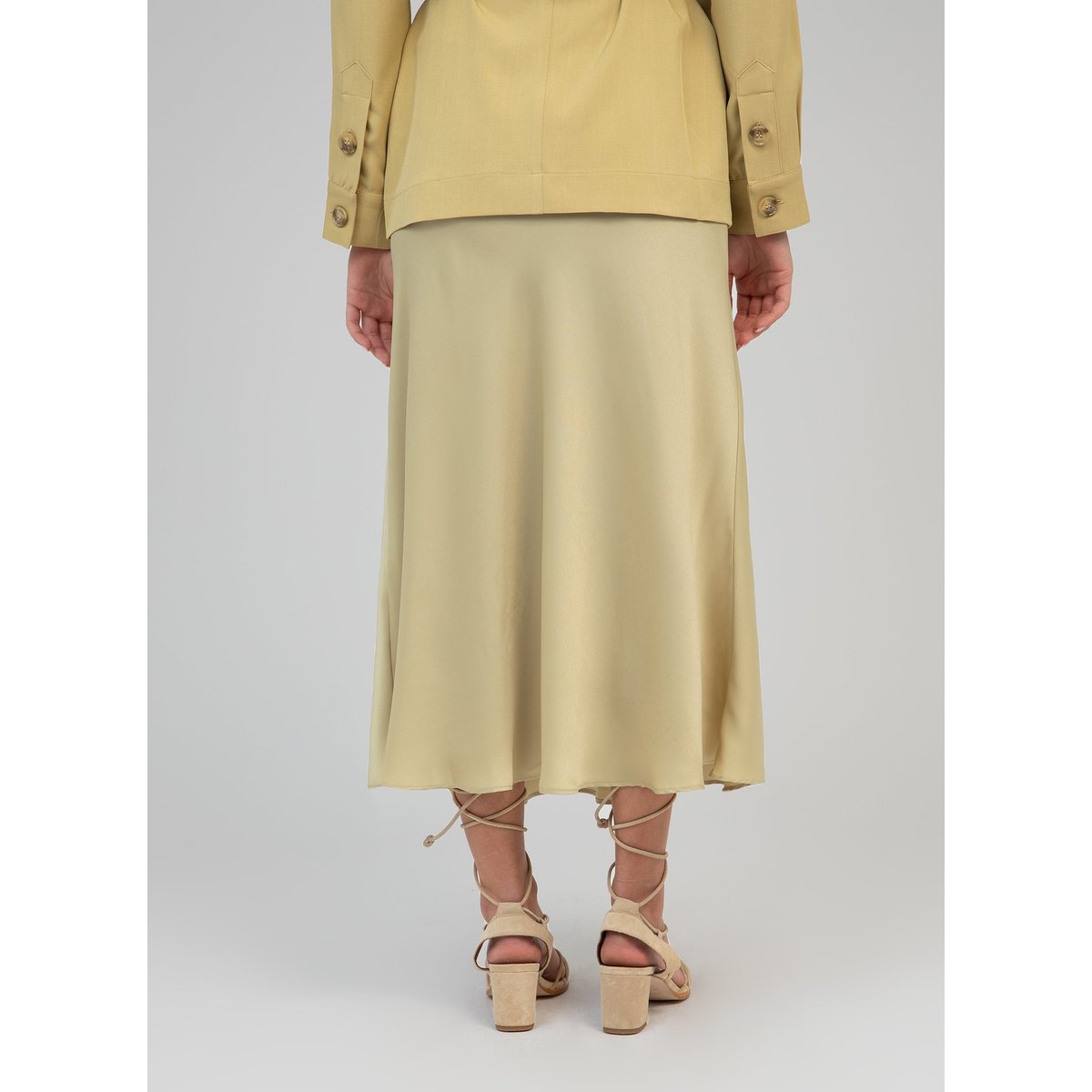 Jupe Midi JANIALA anis, AN'GE