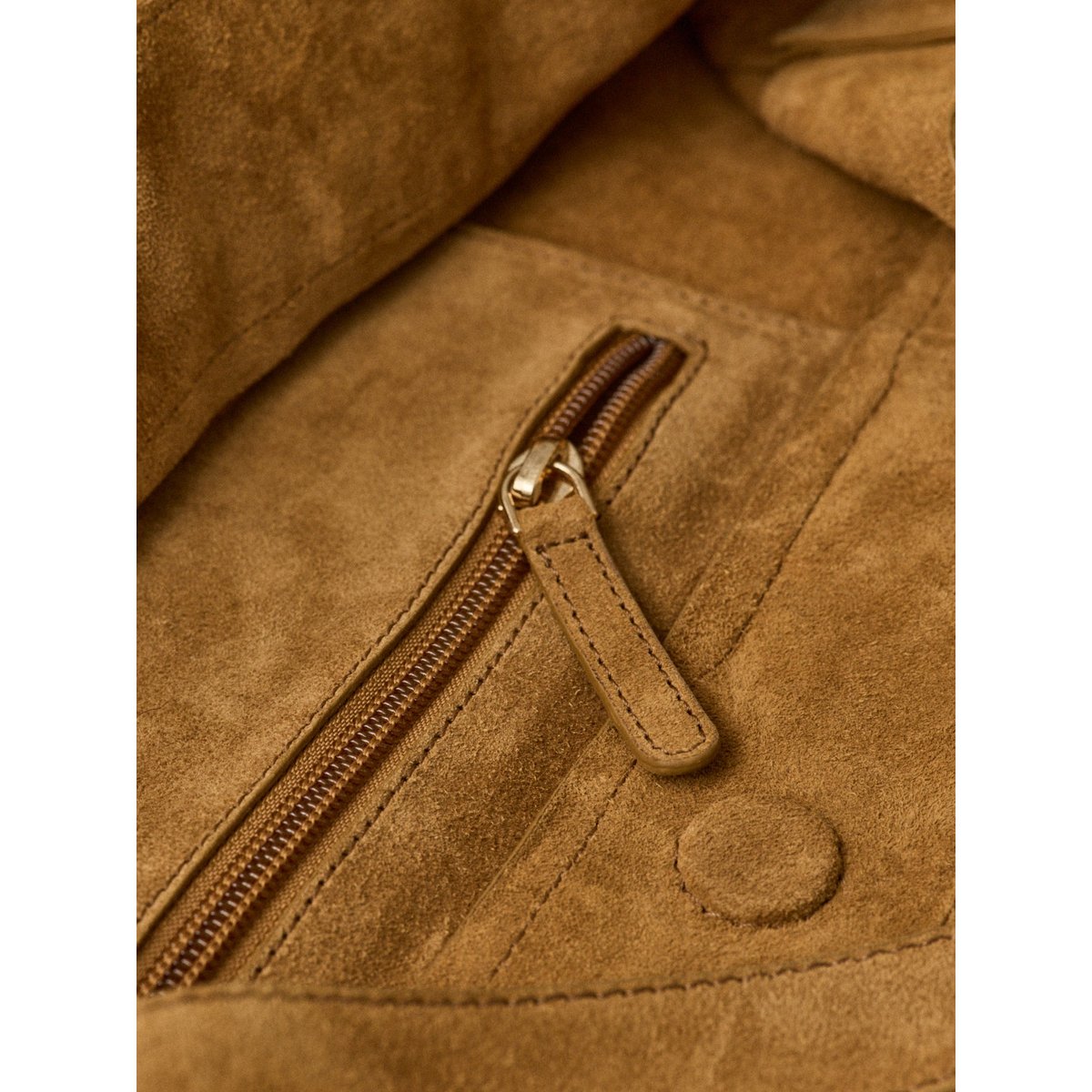 Tote bag cuir - Collection Maroquinerie Cyrillus camel, CYRILLUS