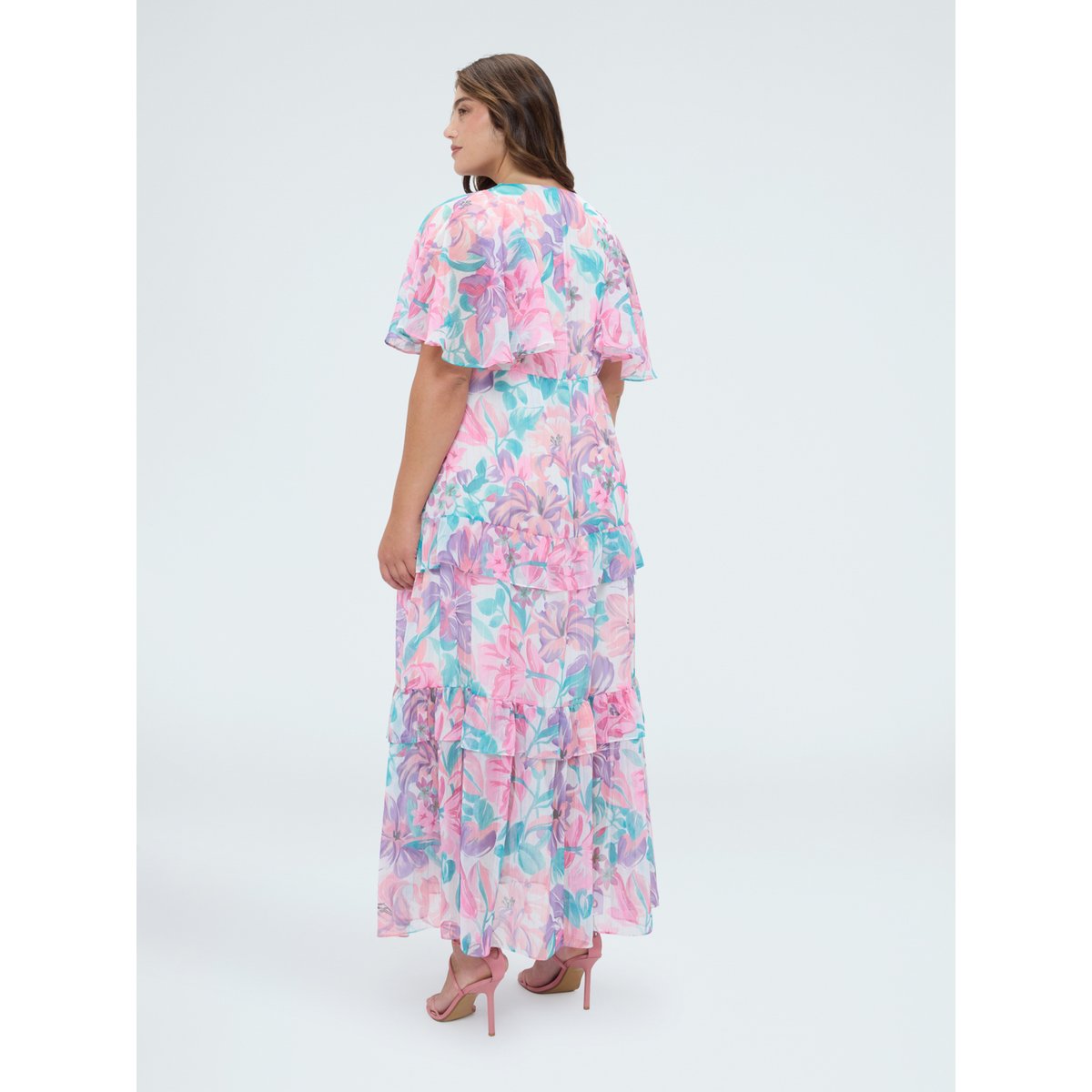 Robe fleurie rose, FIORELLA RUBINO