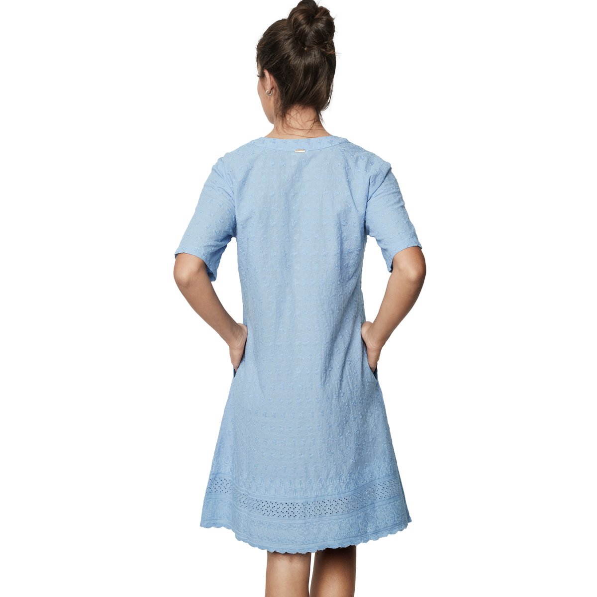 Chemise de nuit manches courtes HOMEWEAR P102 bleu, SELMARK