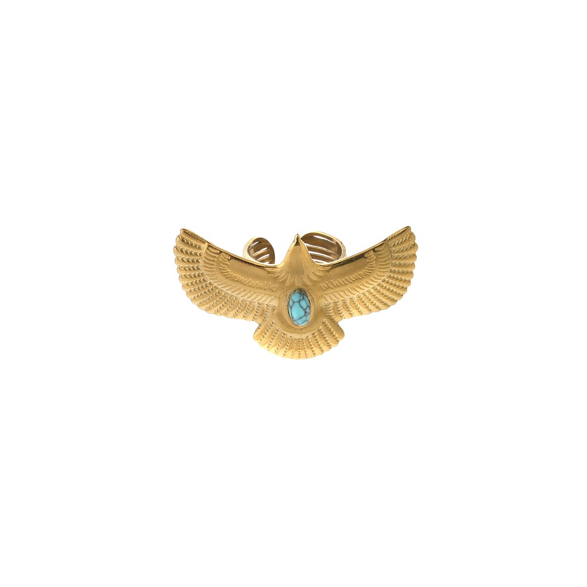 Bague réglable aigle HOLYA turquoise, HIPANEMA